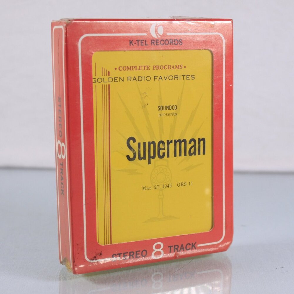 SEALED Vintage Stereo 8-track tape SUPERMAN, Golden Radio Favorites March 27